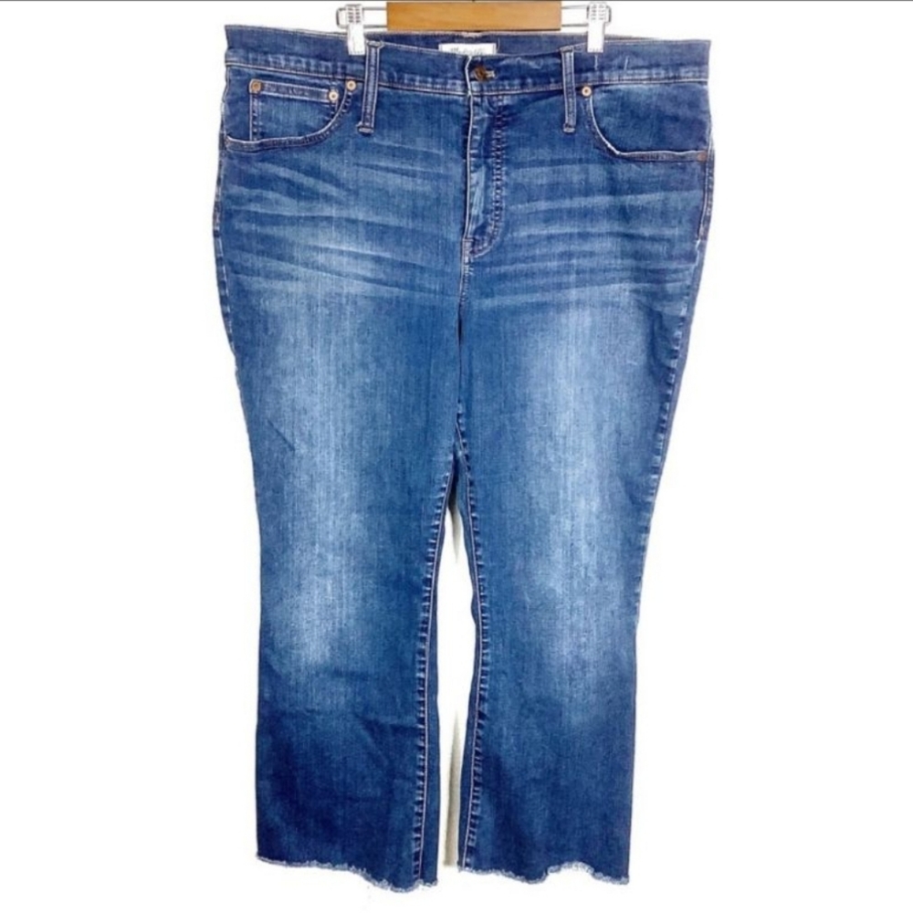 Madewell Cali Demi Boot Cutoff Jeans 34